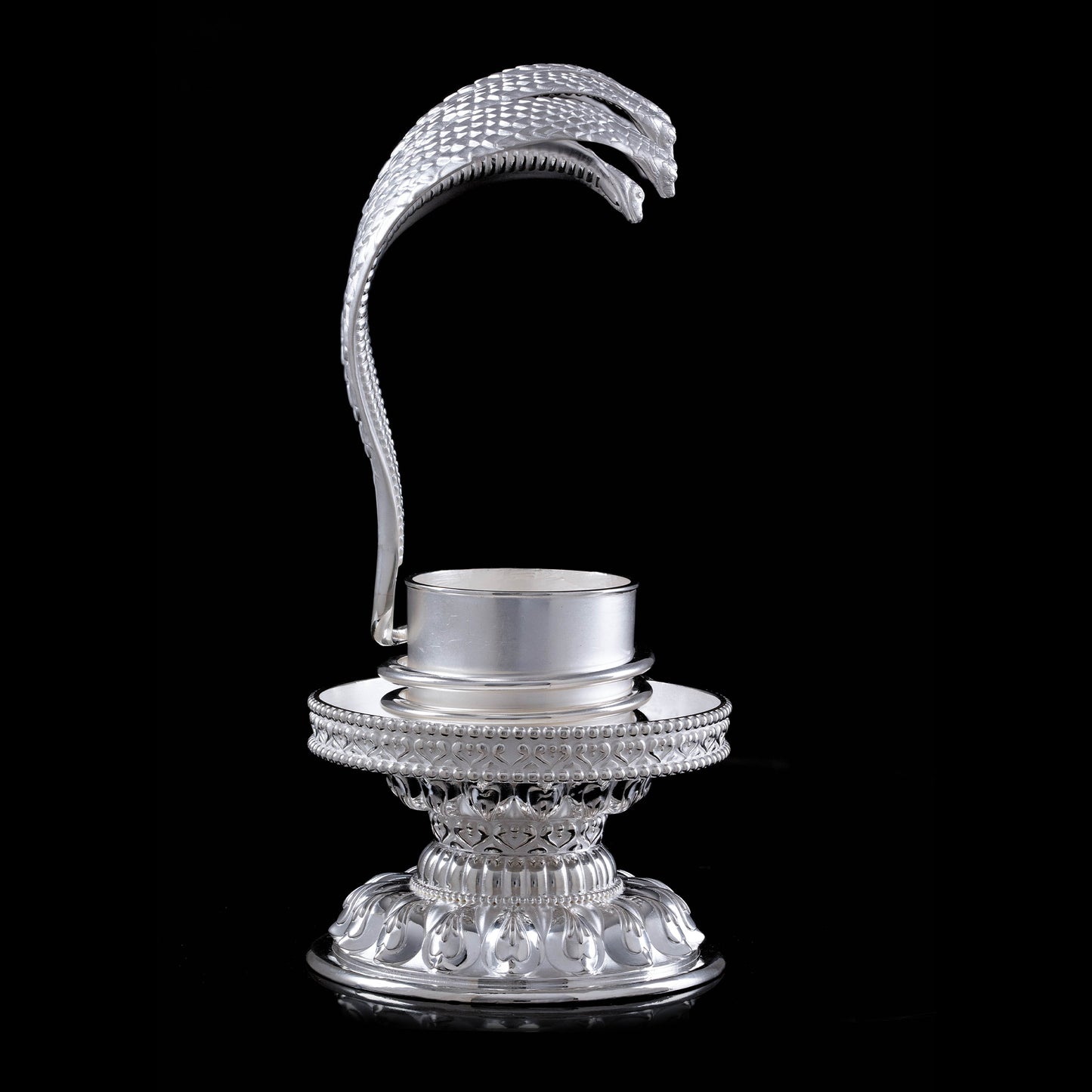 925 Silver Mixed Finish Shiva Lingam