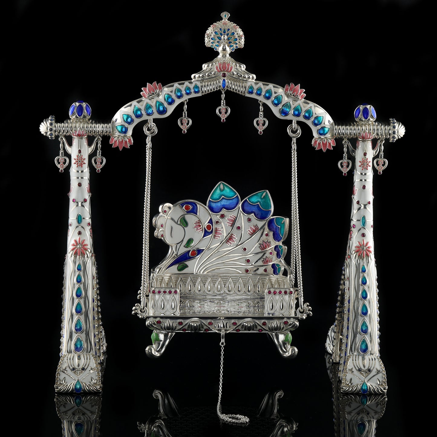 925 Silver High Polished Pichvai Jhula