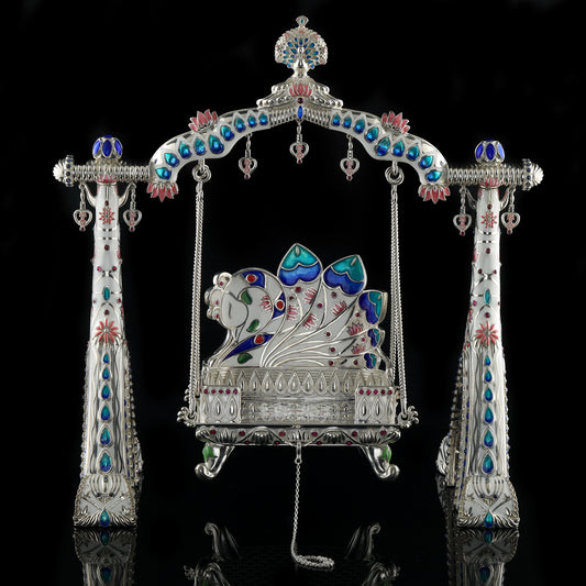 925 Silver High Polished Pichvai Jhula
