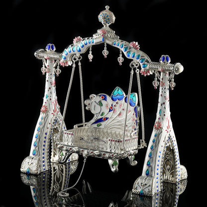 925 Silver High Polished Pichvai Jhula
