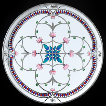 925 Silver High Polished Pichvai Thali
