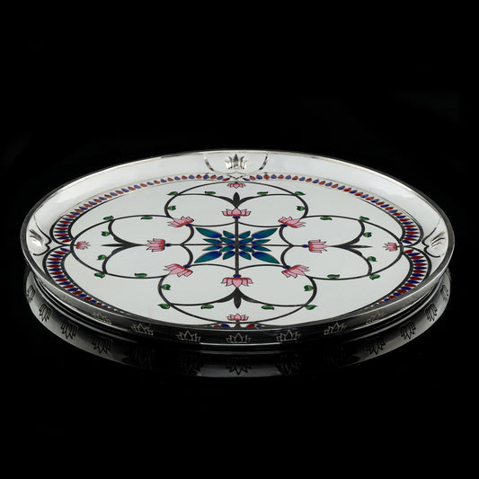 925 Silver High Polished Pichvai Thali