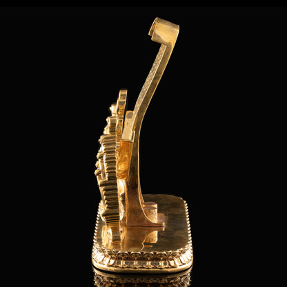 Brass High Polished Peacock Stand for Siddha Chakra