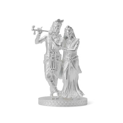 Silver Mixed Finish Radha Krishna