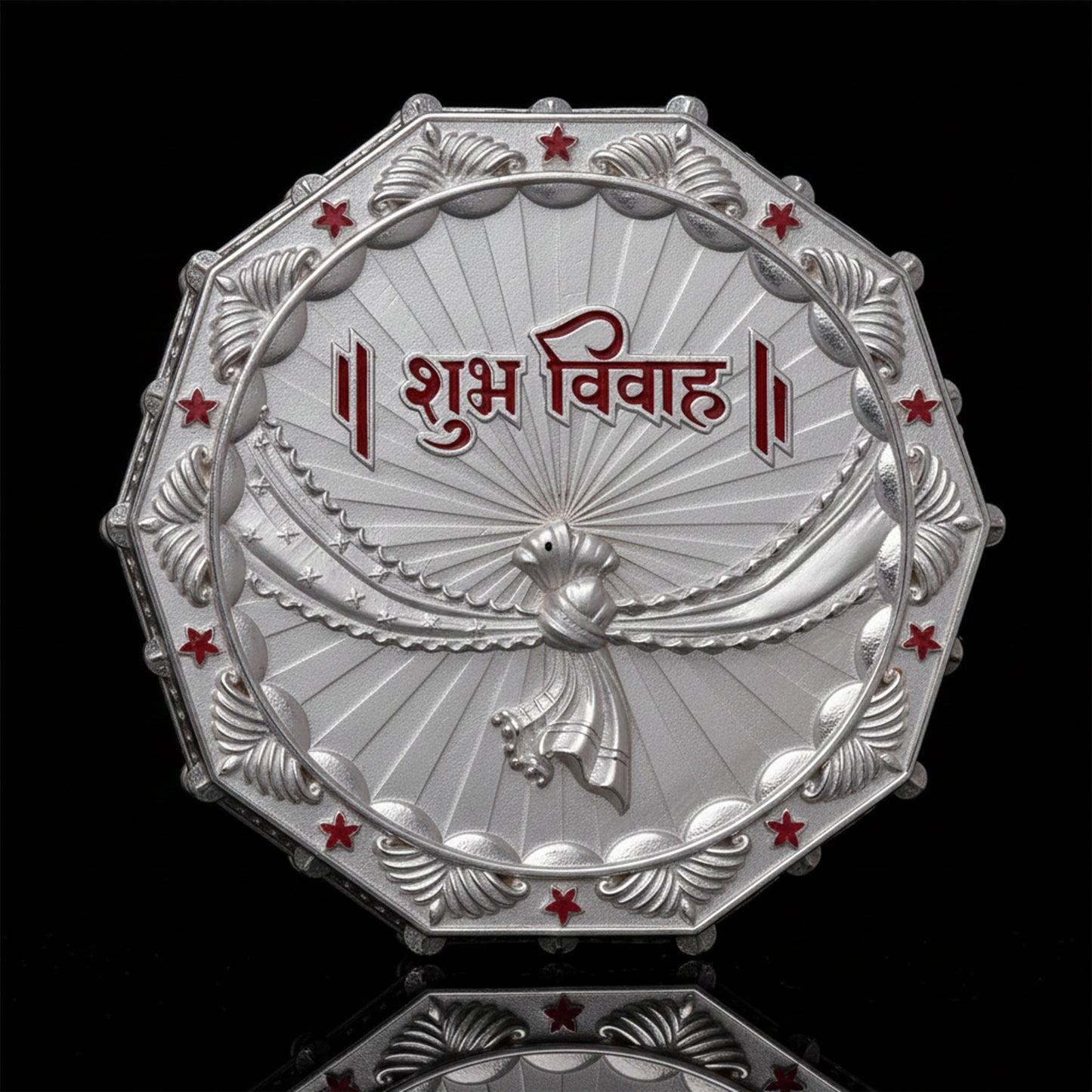 925 Silver Mixed Finish Shiv Parvati Vivah Coin