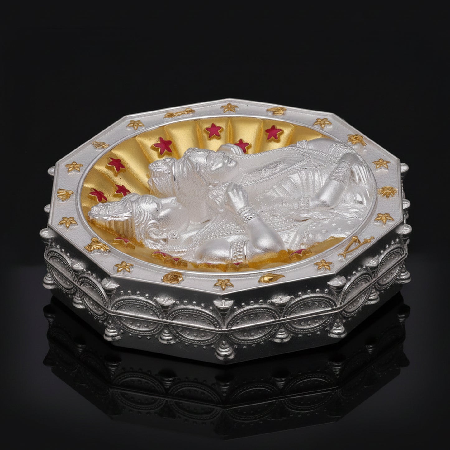 925 Silver Mixed Finish Shiv Parvati Vivah Coin