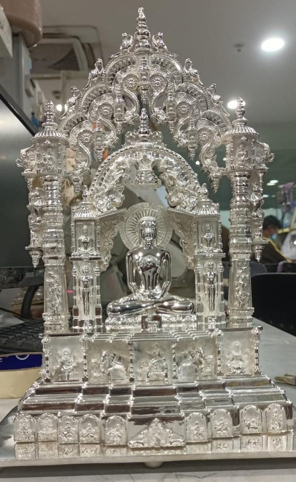 999 Silver High Polished Panch Tirth Design 01 (NP)