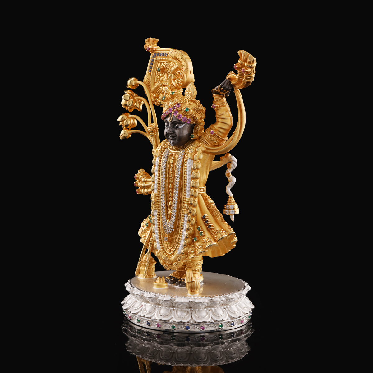 925 Silver Studded Shreenathji