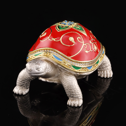 925 Silver Mixed Finish Studded Tortoise Design 1