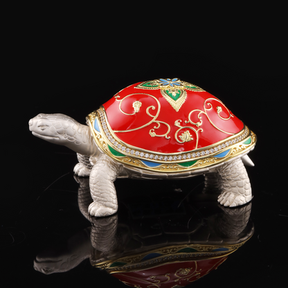 925 Silver Mixed Finish Studded Tortoise Design 1