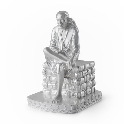 Silver Mixed Finish Shirdi Saibaba