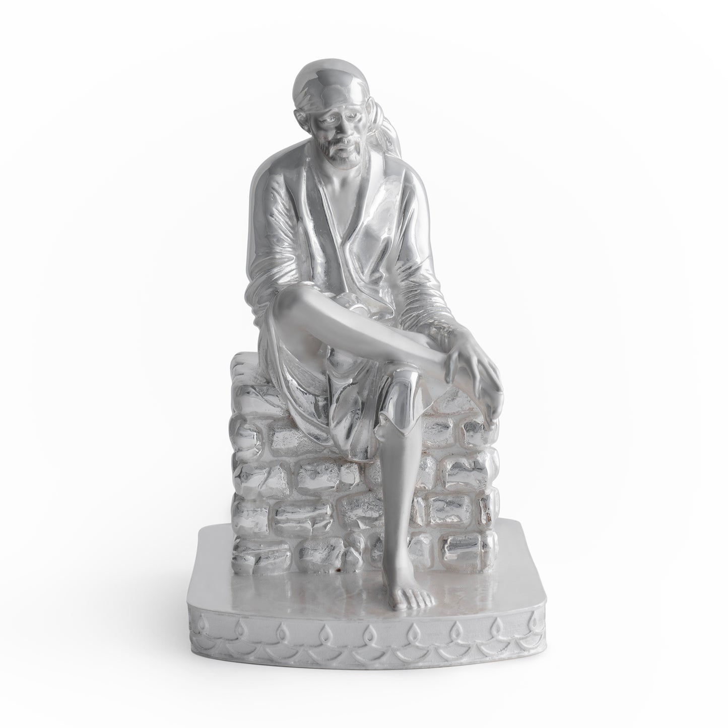 Silver Mixed Finish Shirdi Saibaba