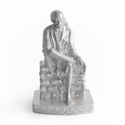 Silver Mixed Finish Shirdi Saibaba