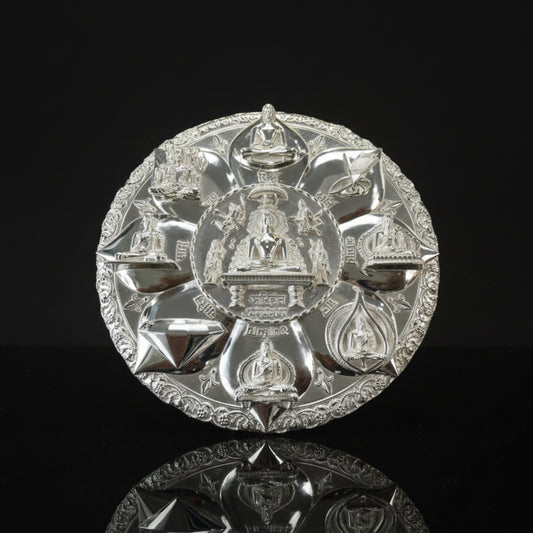 999 Silver High Polished Siddha Chakra No 2