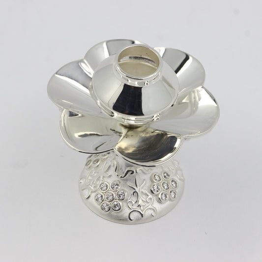 925 Silver High Polished Studded Dhoop Stand