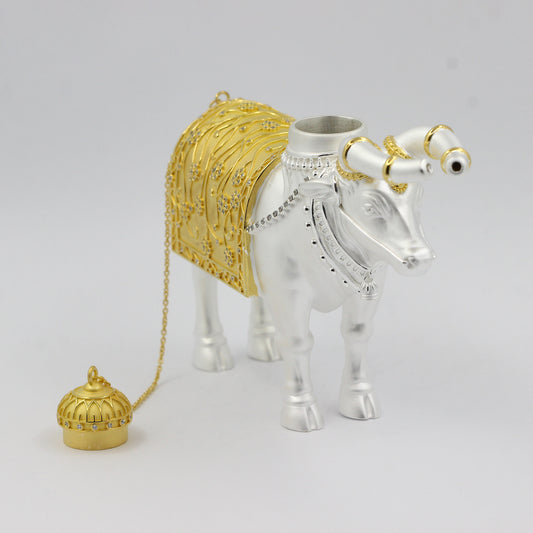 925 Silver Premium Matte Studded Rushabh Kalash