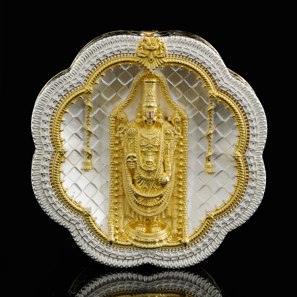 925 Silver Mixed Finish Tirupati Balaji Coin
