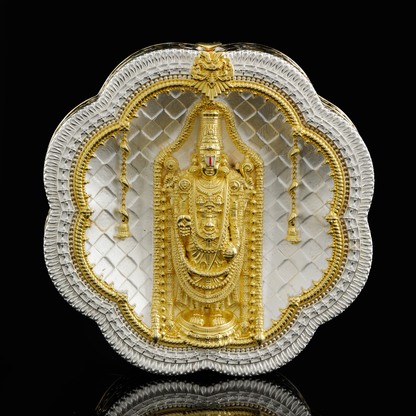 925 Silver Mixed Finish Tirupati Balaji Coin