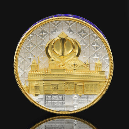 925 Silver Mixed Finish Ik Onkar Coin