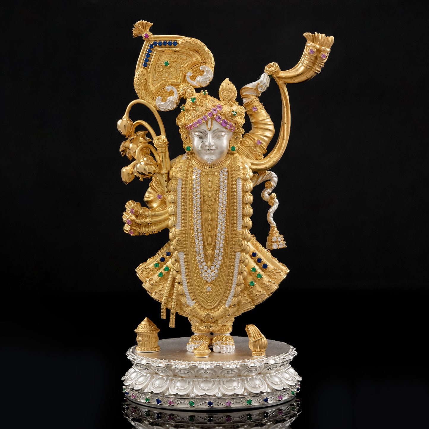925 Silver Studded Shreenathji