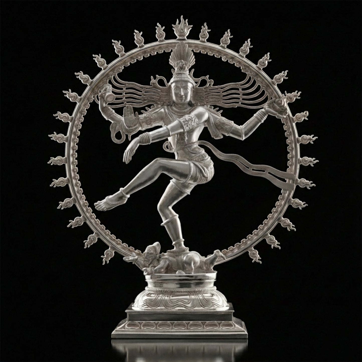 925 Silver Mixed Finish Nataraj Murti Design 2