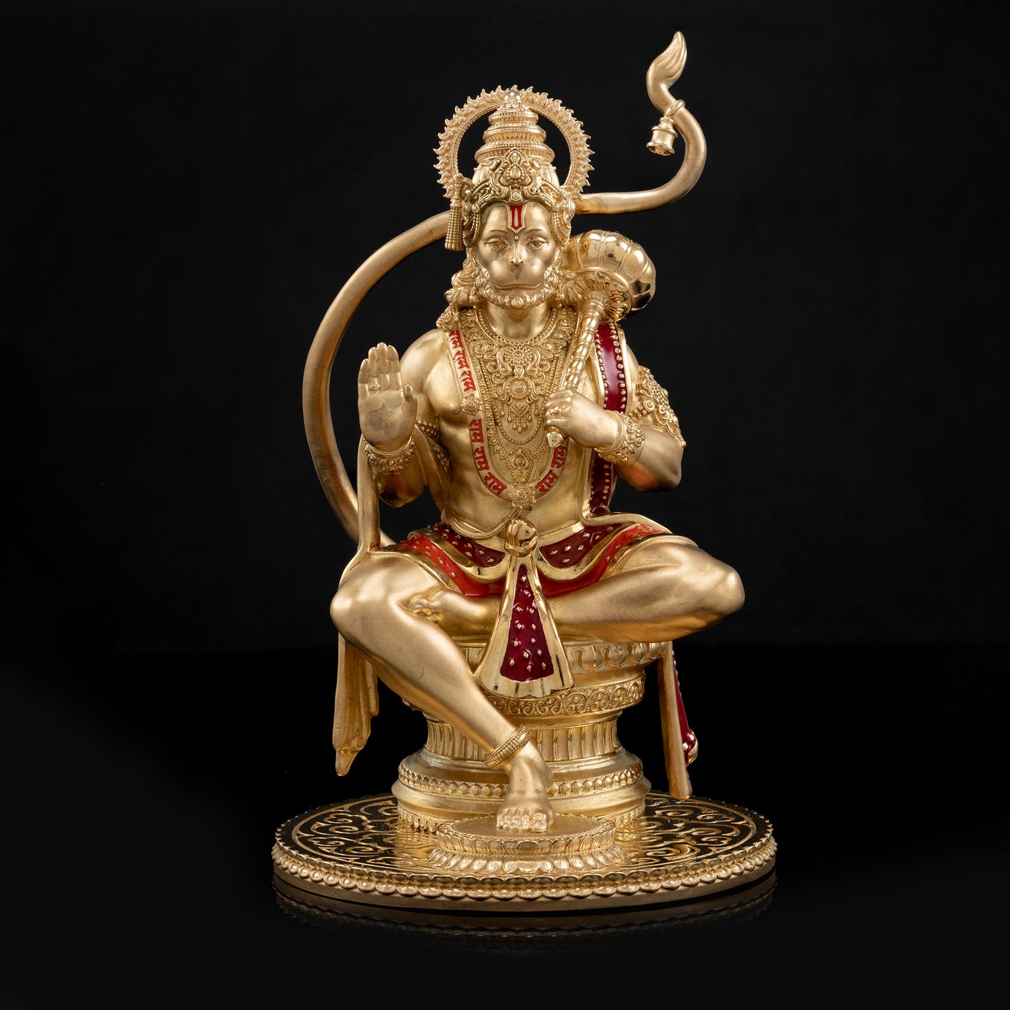 Brass Mixed Finish Hanumanji Idol
