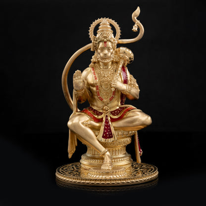 Brass Mixed Finish Hanumanji Idol