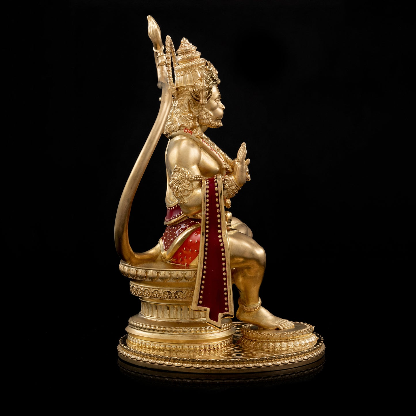 Brass Mixed Finish Hanumanji Idol