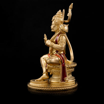 Brass Mixed Finish Hanumanji Idol