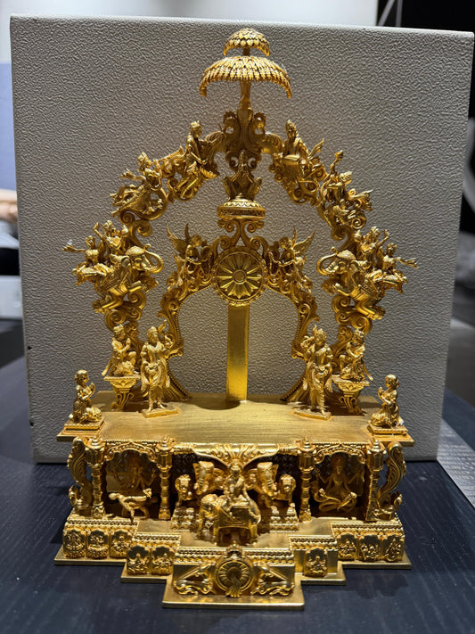 Brass High Polished Peacock Parrikar (Design No 3)