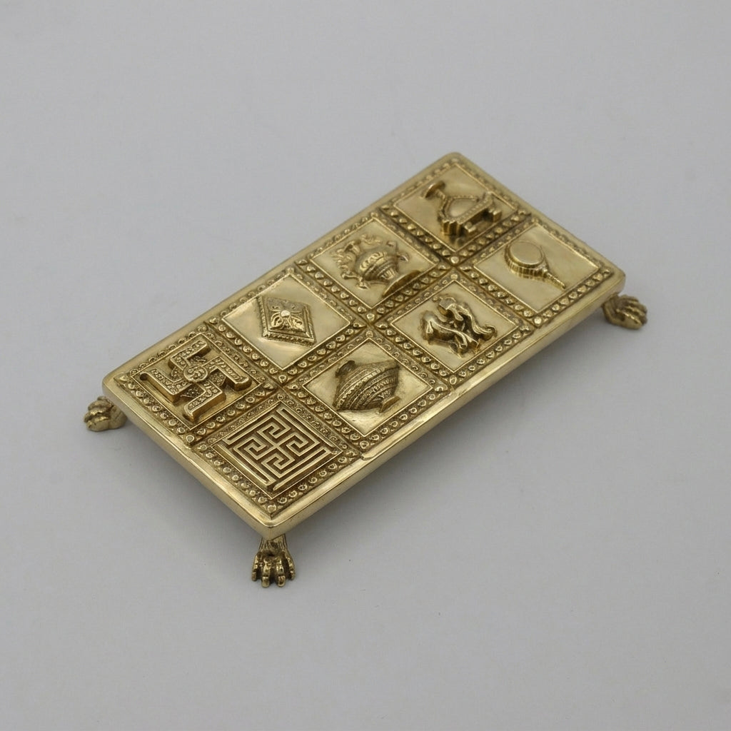 Brass Mixed Finish Ashtamangal Patla