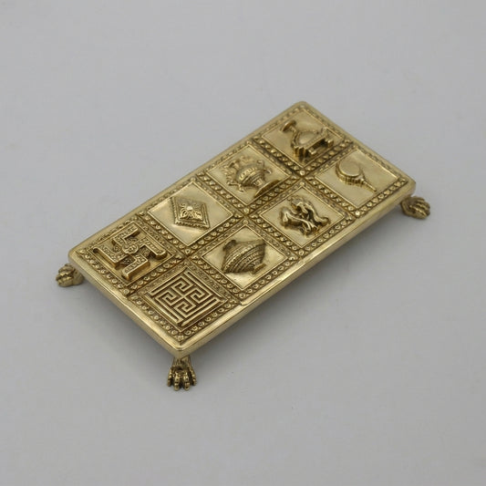 Brass Mixed Finish Ashtamangal Patla
