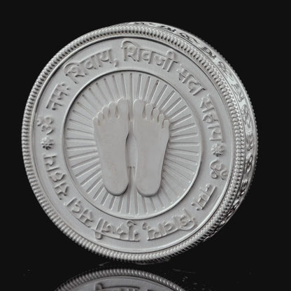 925 Silver Mixed Finish Chhatarpur Guruji Coin