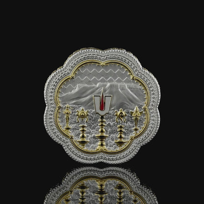 925 Silver Mixed Finish Tirupati Balaji Bust Coin