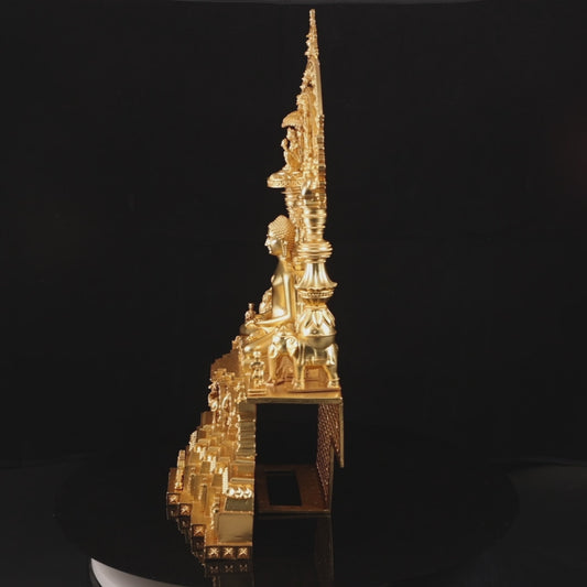 Brass High Polished Panch Tirth Design 02 (JY)