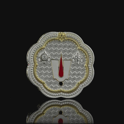 925 Silver Mixed Finish Tirupati Balaji Coin