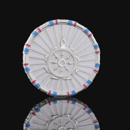 925 Silver Mixed Finish Yashoda Krishna Coin